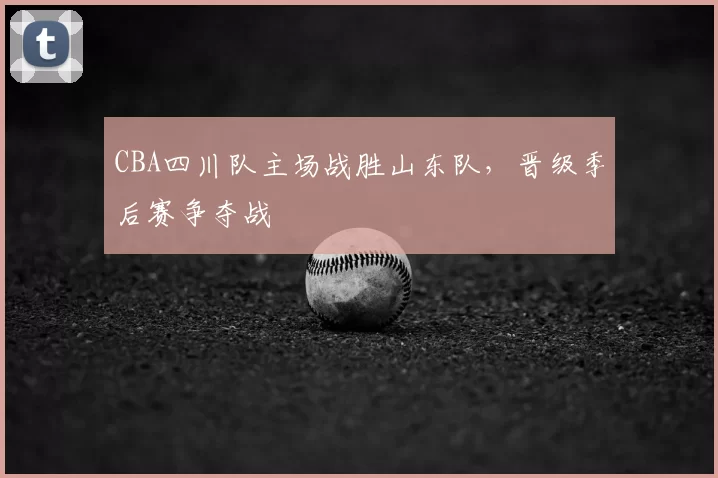 CBA四川队主场战胜山东队，晋级季后赛争夺战