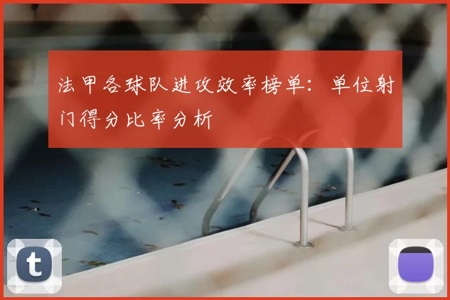 法甲各球队进攻效率榜单：单位射门得分比率分析